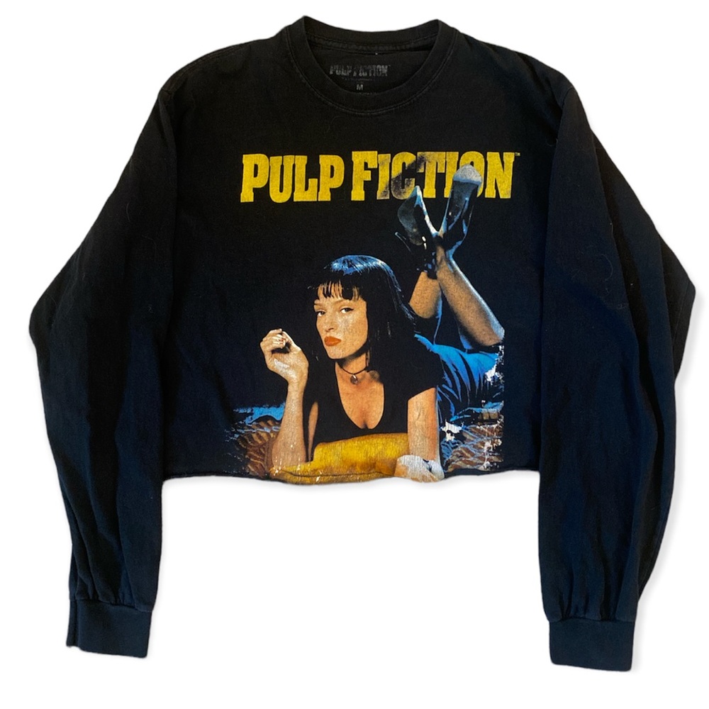 Pulp Fiction long sleeve crop tee
